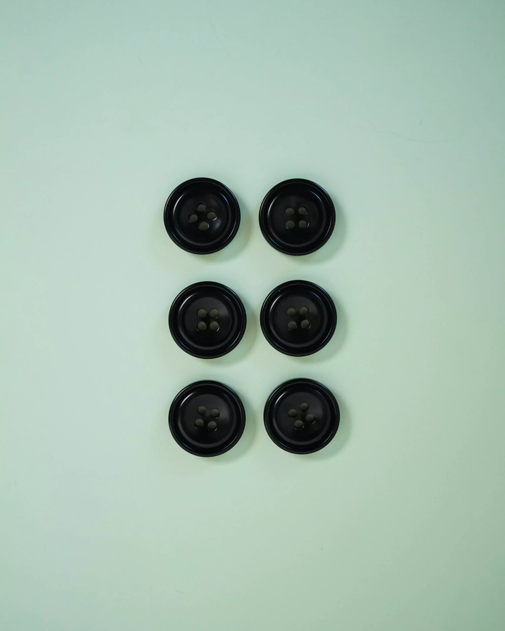 Onyx 3/4" Corozo Nut Buttons: Set of 6