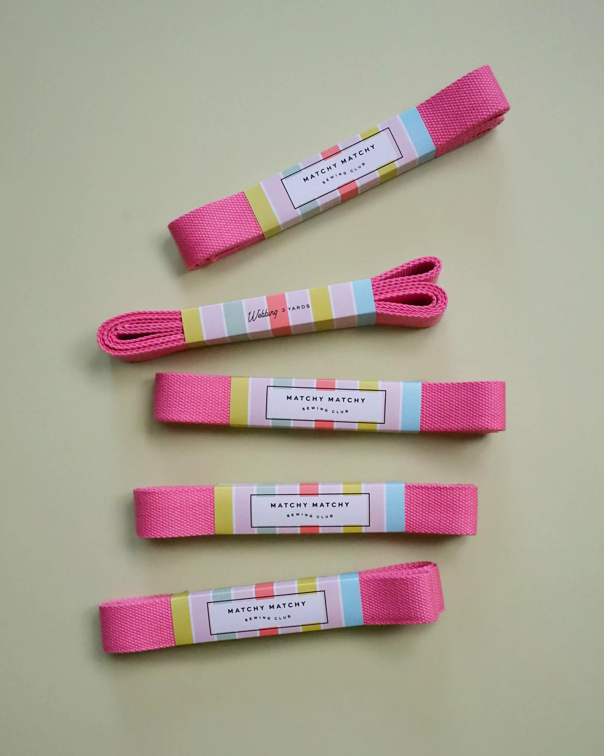 Pink Webbing: 3 yards