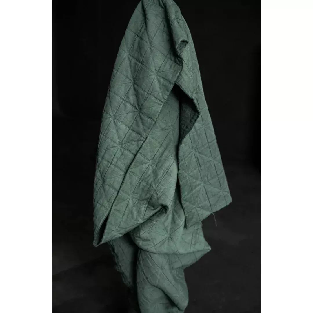 Quilted Cotton Jacquard - Viridian