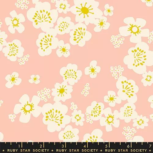 Ruby Star Society - Double Gauze - Paper Cuts 2 - Peach Blossom