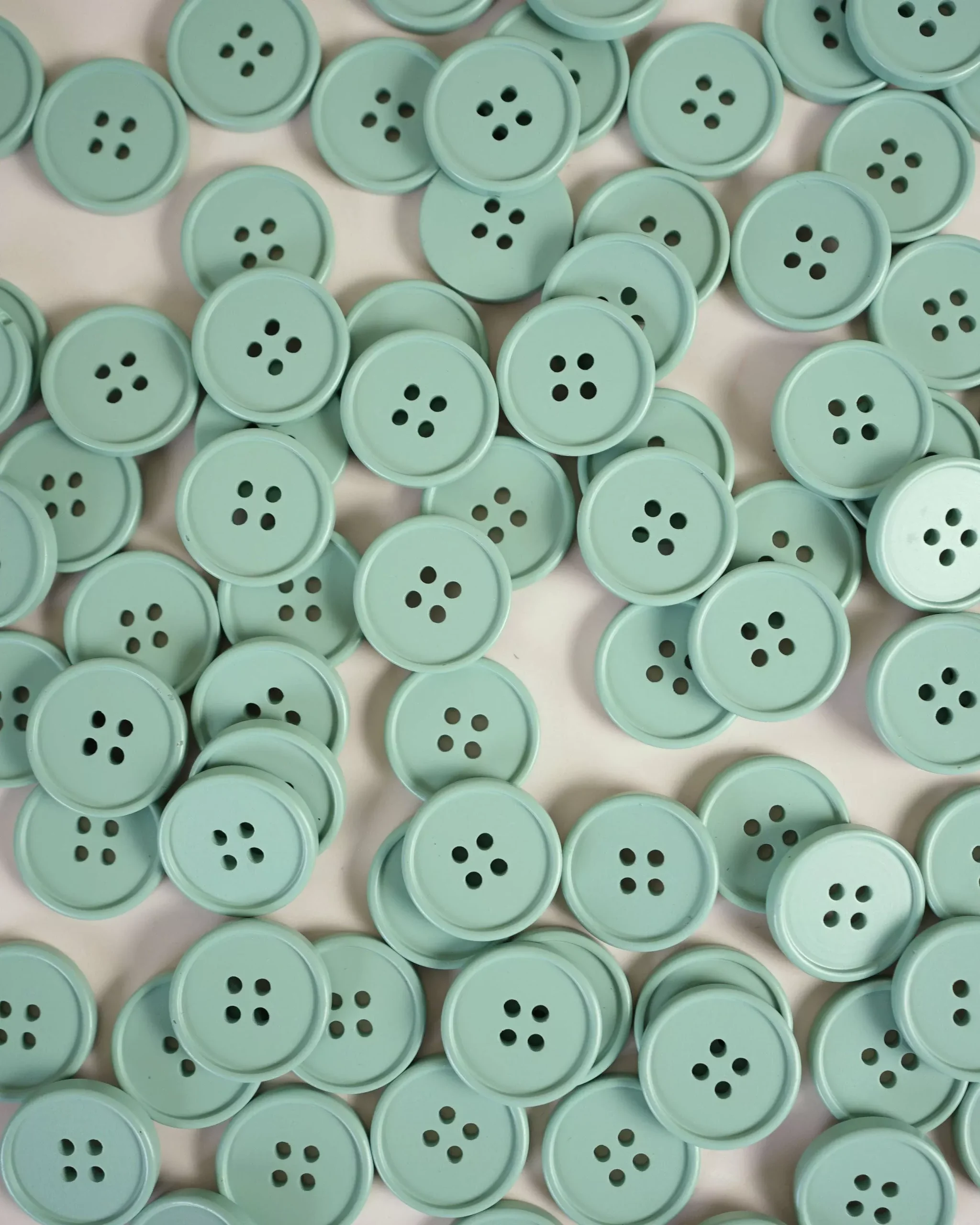 Sage Retro Buttons: Set of 6