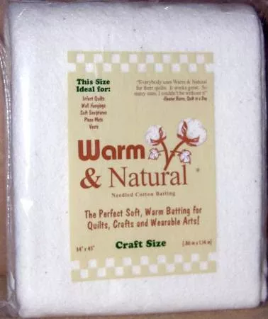 Warm & Natural Batting Craft Size