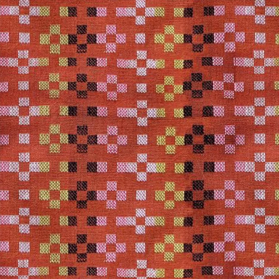 Warp Weft Mystic Fable Flowers Terracotta