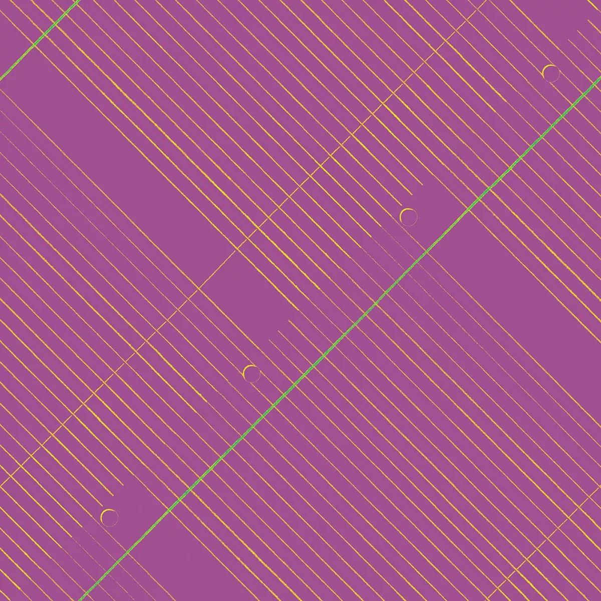 Windham - Pen Pals - College Ruled Hyacinth Fabric