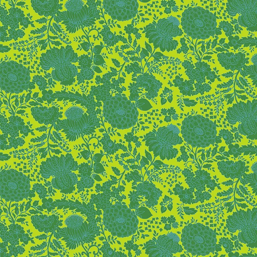 Windham - Sweet Talk - Kim Lime Fabric