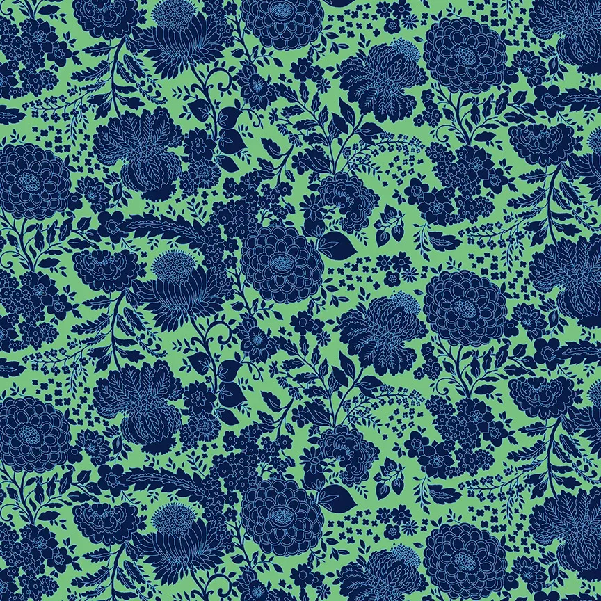 Windham - Sweet Talk - Kim Sea Green Fabric