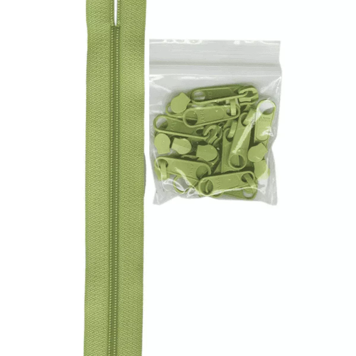 Zipper by the yard - Chartreuse