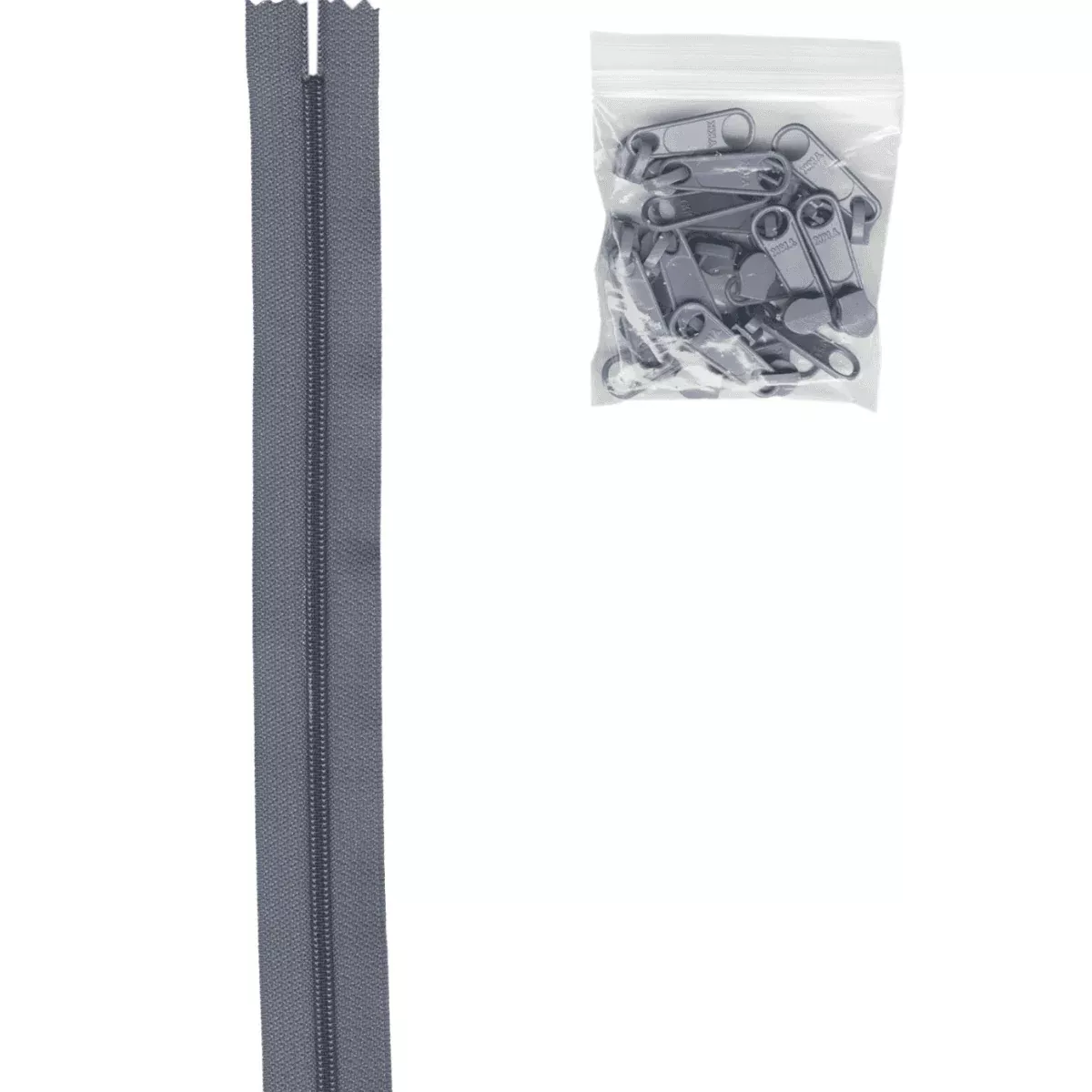 Zipper by the Yard - Gunmetal
