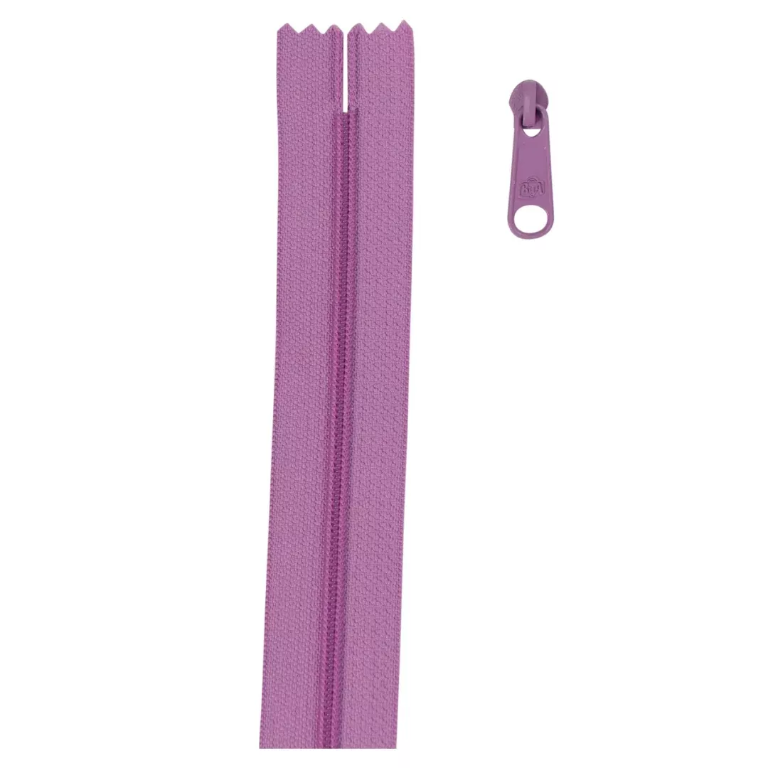 Zipper by the Yard - Orchid