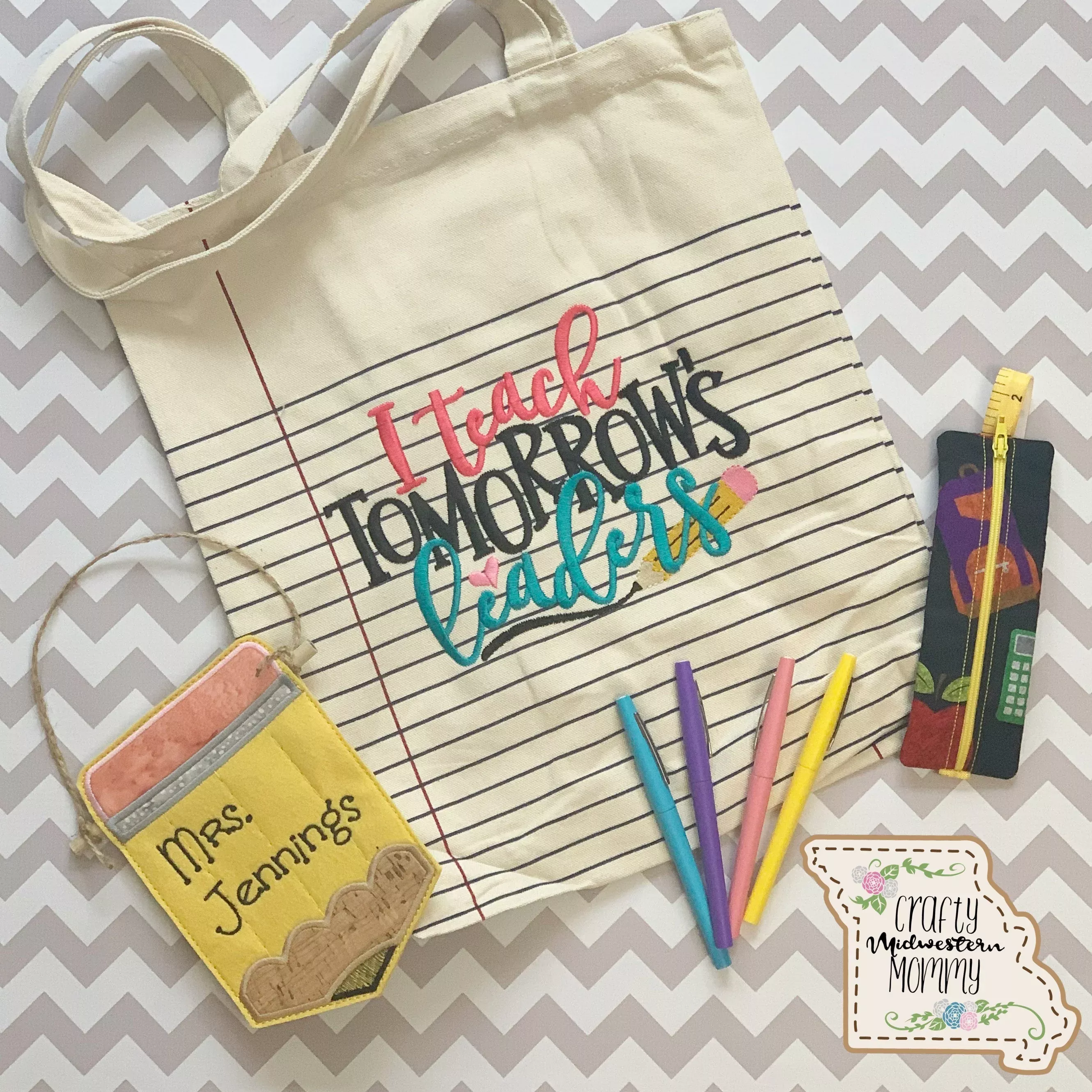 Zippered Pen Keeper Planner Band
